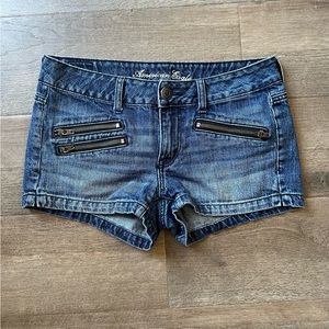 Y2K American eagle zipper shorts